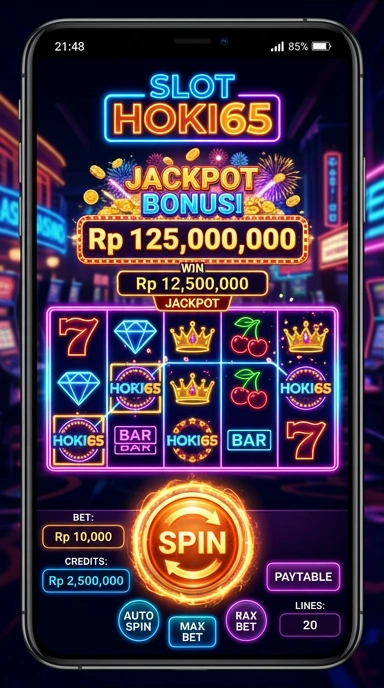 Tampilan antarmuka pengguna hoki65 yang intuitif dan menarik.